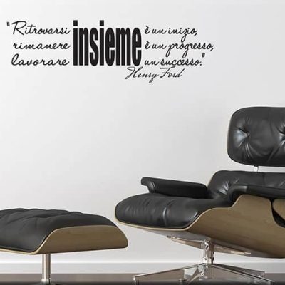 adesivi murali frase ford