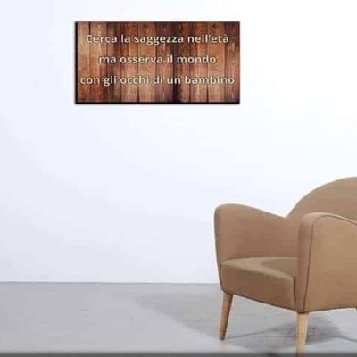 quadro moderno legno frase