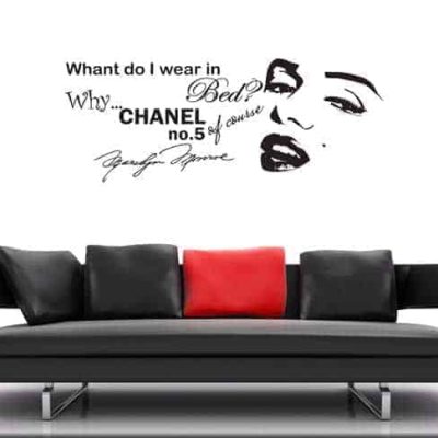 Adesivi da parete frase Marilyn Monroe