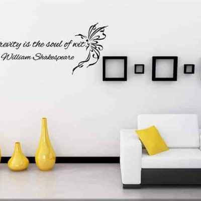adesivi da parete frase William Shakespeare
