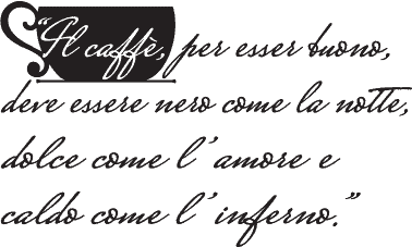 frase caffè Stickers