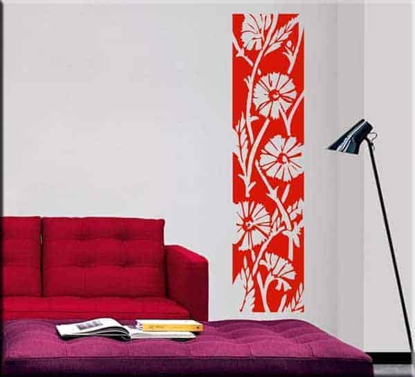 pannello adesivo murale floreale
