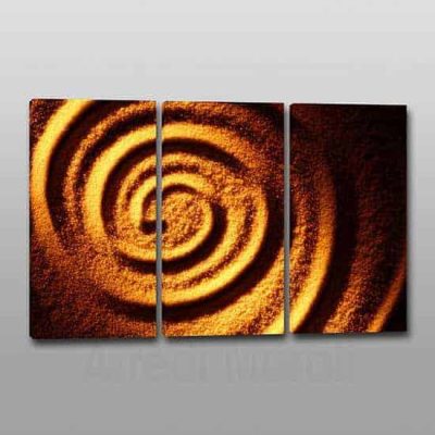 Quadri moderni sabbia Feng Shui 3 tele