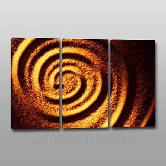 Quadri moderni sabbia Feng Shui 3 tele