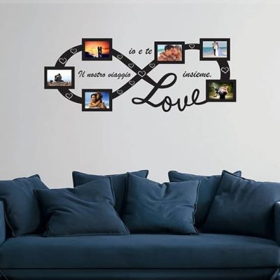 Adesivi murali cornici foto love