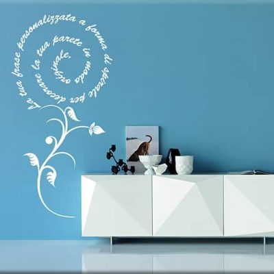 decorazioni adesive murali frase personalizzata