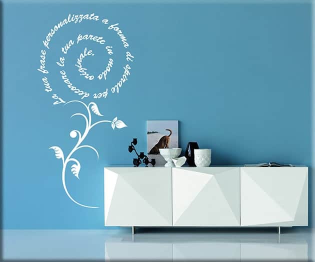 decorazioni adesive murali frase personalizzata