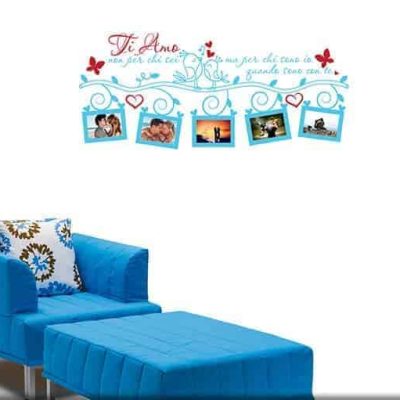 decorazioni adesive murali portafoto ti amo