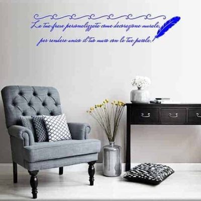wall stickers frase personalizzata poesia