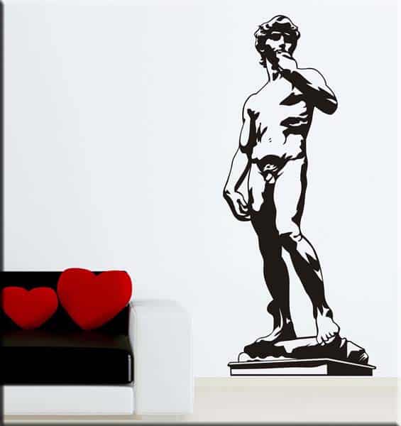 Adesivo murale David di Michelangelo