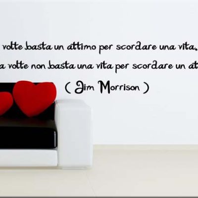 adesivi da parete citazione jim morrison