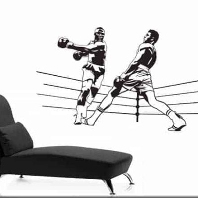 adesivi murali boxe cassius clay