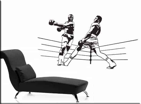 adesivi murali boxe cassius clay