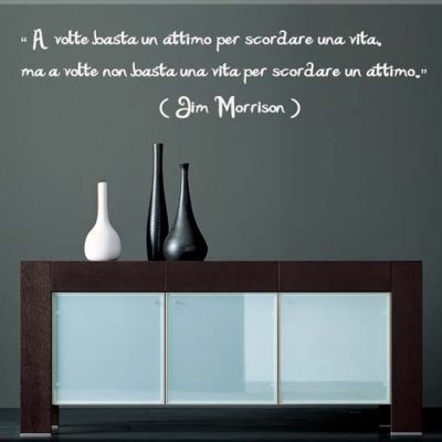 adesivi murali citazione jim morrison