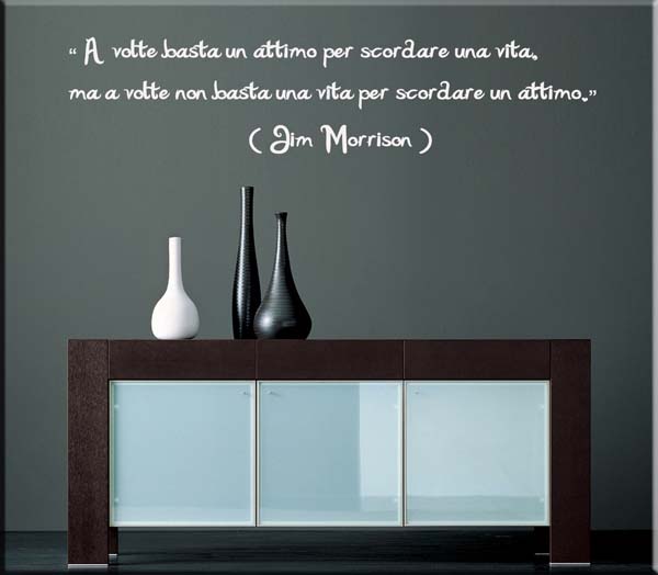 adesivi murali citazione jim morrison
