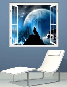 adesivo murale finestra decorazione arredo