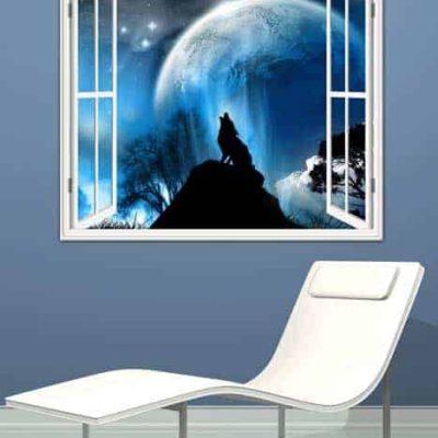 adesivo murale finestra decorazione arredo