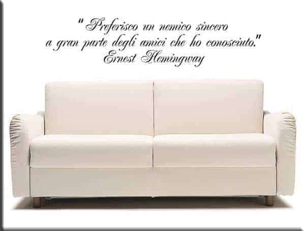 adesivi murali citazione ernest hemingway