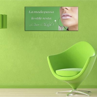 Quadro moderno stampa citazione Coco Chanel