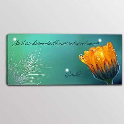 quadro moderno stampa tela frase gandhi