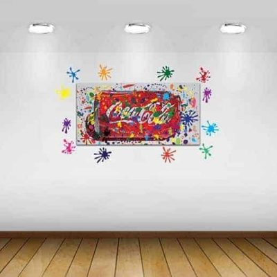 quadro moderno e adesivi murali arredo bar