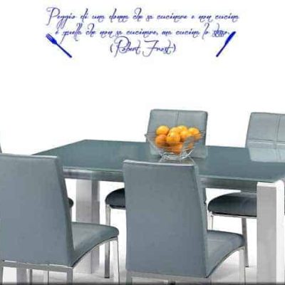 Adesivi murali frase Robert Frost cucina