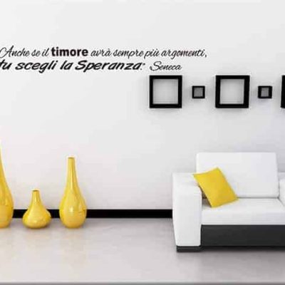 adesivi murali frase citazione seneca arredo