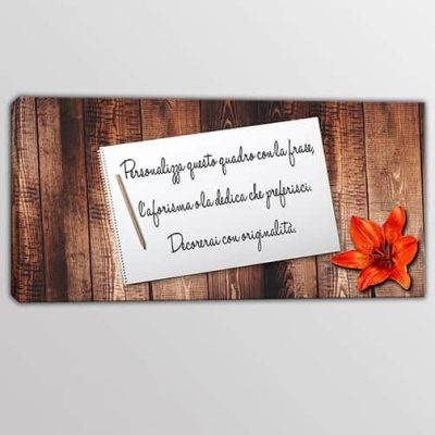 quadro moderno stampa frase personalizzata arredo