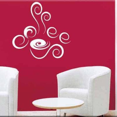 wall stickers coffee bar caffe arredo design