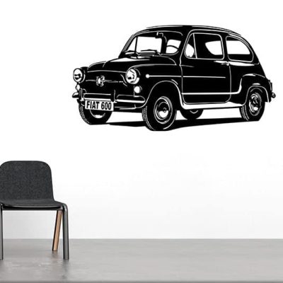 adesivi murali auto fiat 600