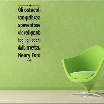 adesivi murali frase citazione henry ford