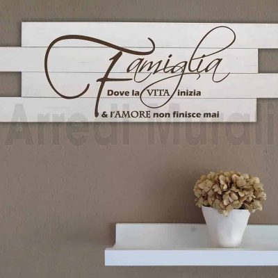 Arredamento shabby chic pannelli da parete famiglia