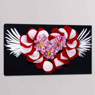 quadri moderni floreali in arte digitale tela singola