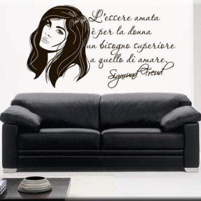 Adesivi da parete citazione Sigmund Freud