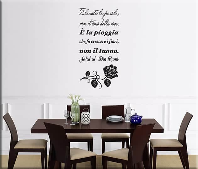 adesivi murali citazione Jialal al-Din Rumi
