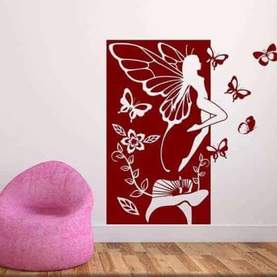 adesivi da parete fata fantasy pannello arredo