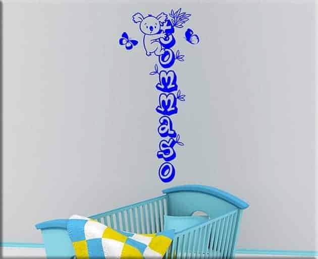 adesivi murali personalizzati camerette bambini