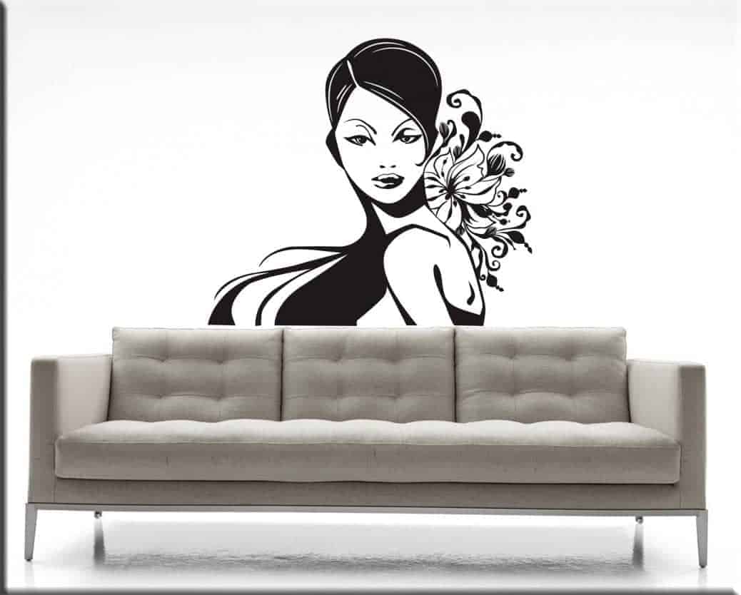 adesivi murali volti