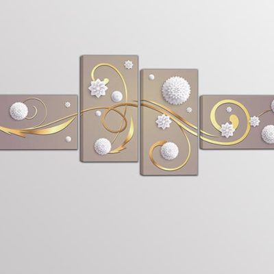 quadri moderni arte digitale quattro stampe su tela