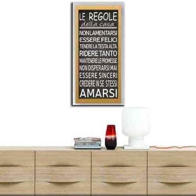 quadro moderno regole della casa stampa