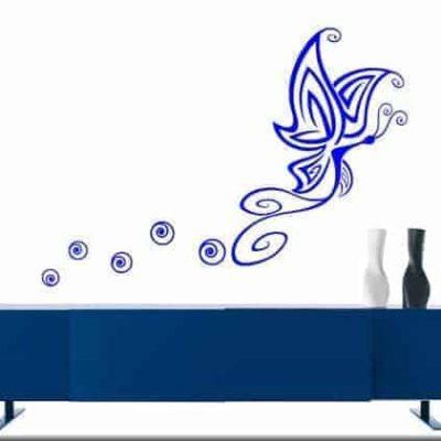 adesivi da parete farfalla stilizzata arredo