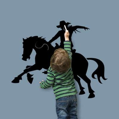 Lavagne adesive da parete cowboy bambini