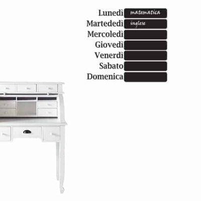 Lavagne adesive murali appunti settimana