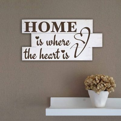 Pannelli decorativi shabby chic in legno frase casa
