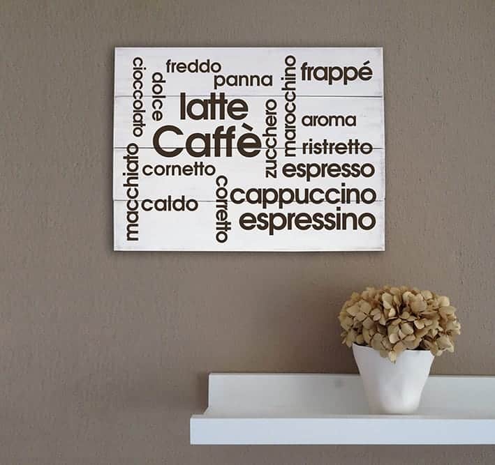 Shabby chic pannelli decorativi in legno arredo bar