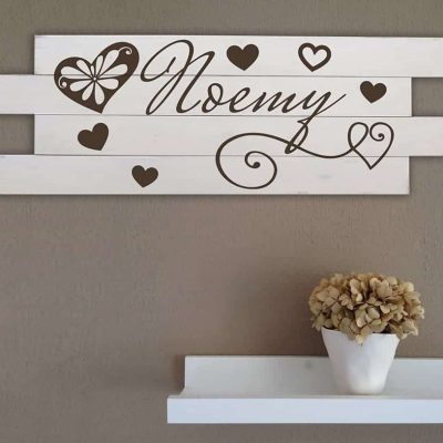 Shabby chic pannelli in legno personalizzati da parete