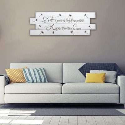 Shabby chic style pannelli da parete in legno frase casa