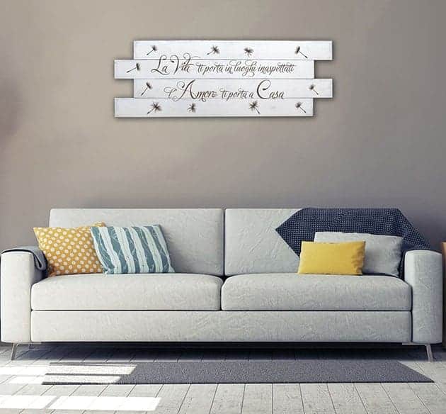 Shabby chic style pannelli da parete in legno frase casa