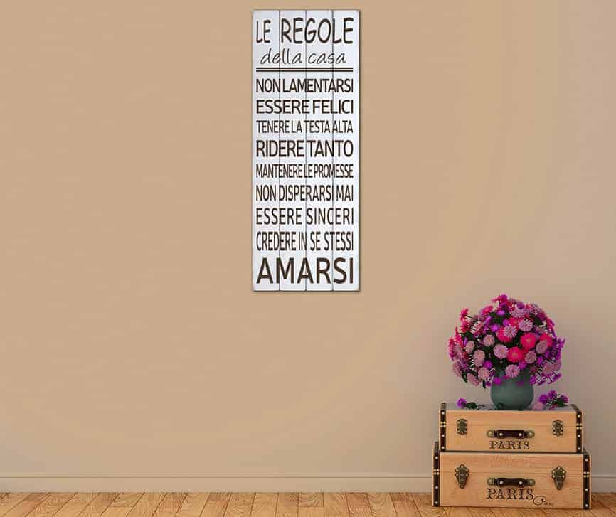 Shabby chic style pannelli murali in legno casa arredo