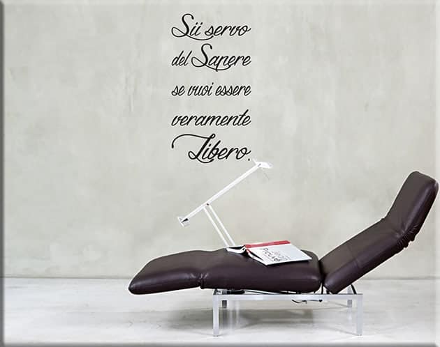 Adesivi da parete frase sapere Seneca arredo